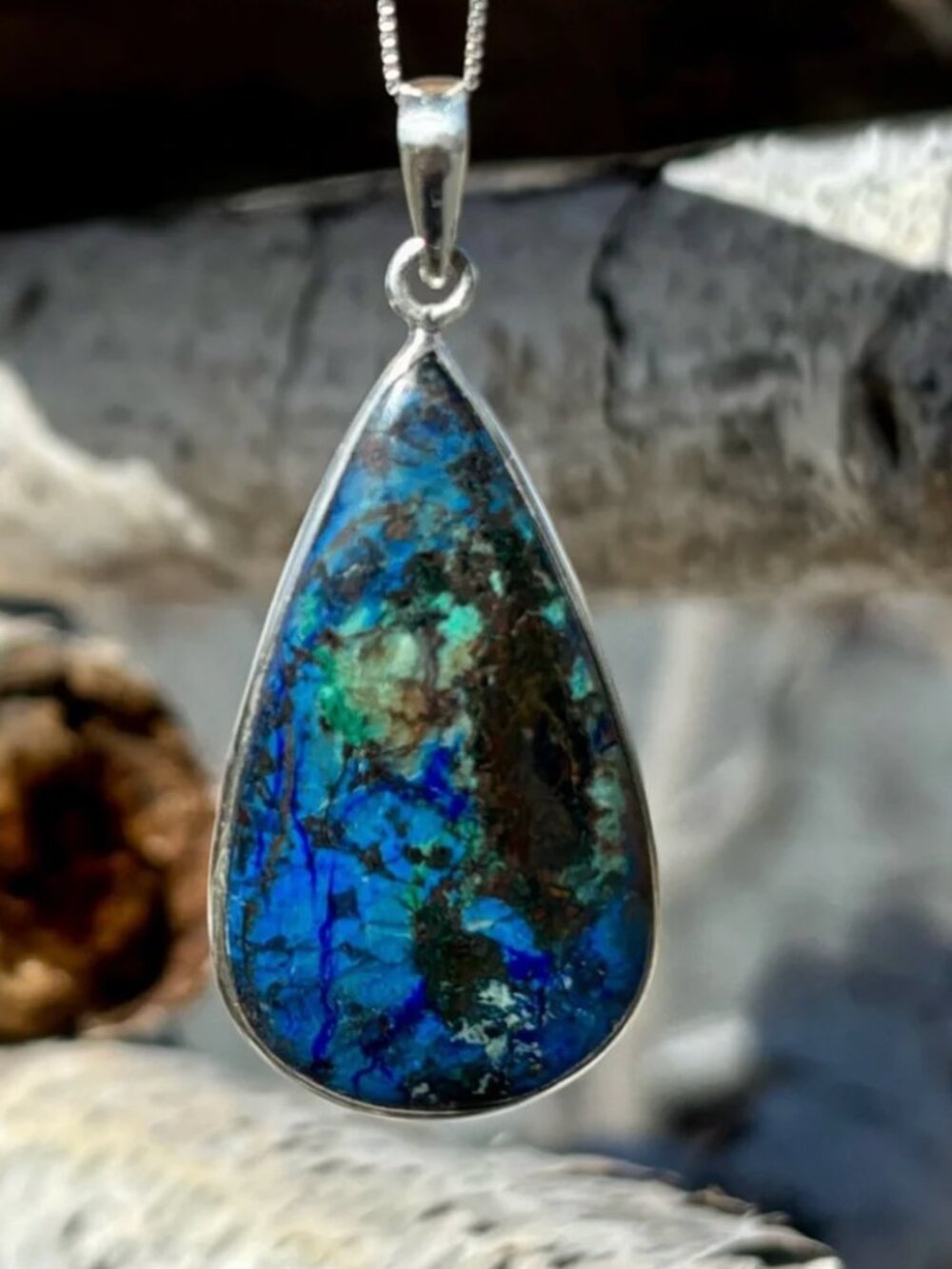 Shattuckite Pendant